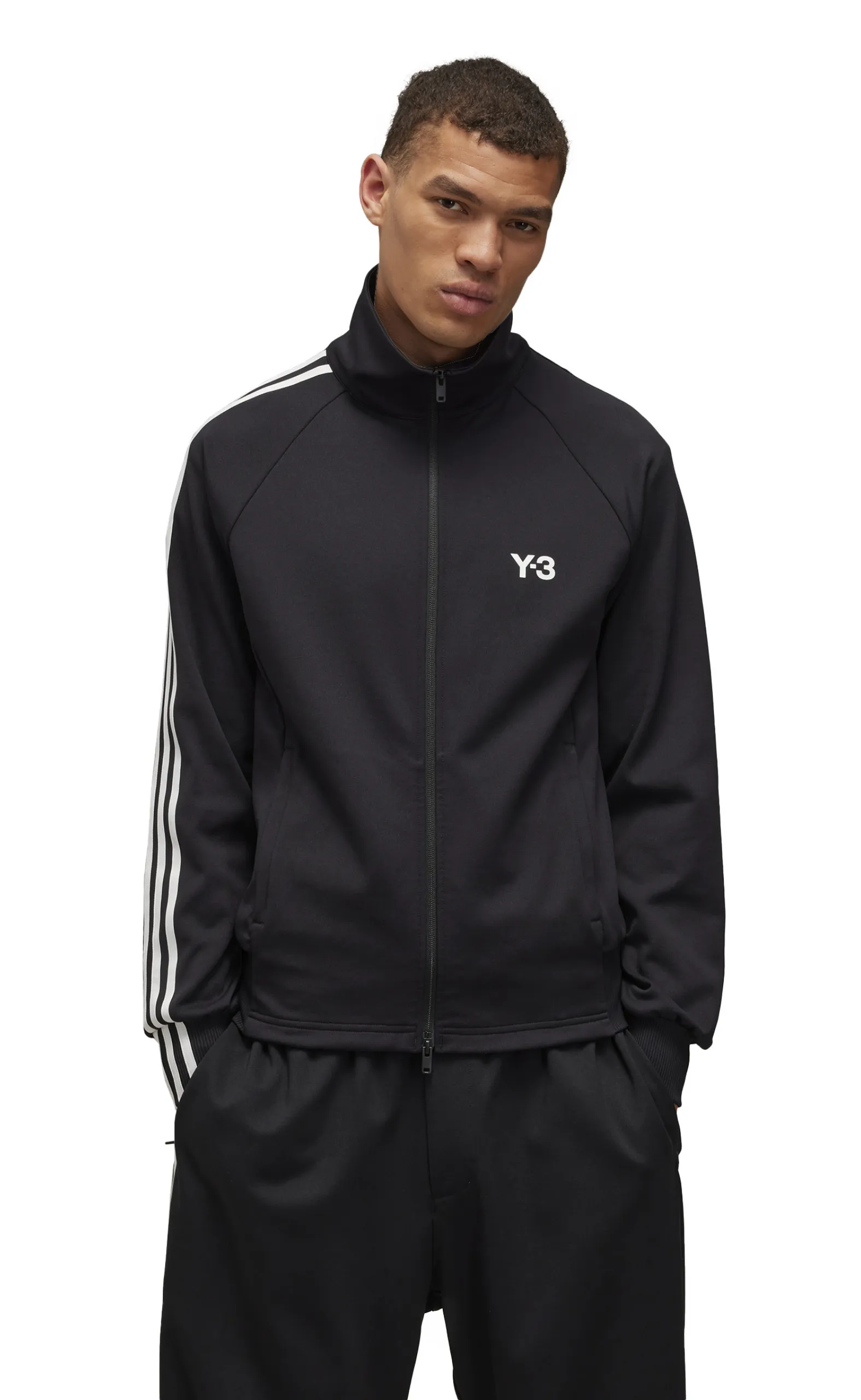 3-STRIPES TRACK BLACK HOODIE