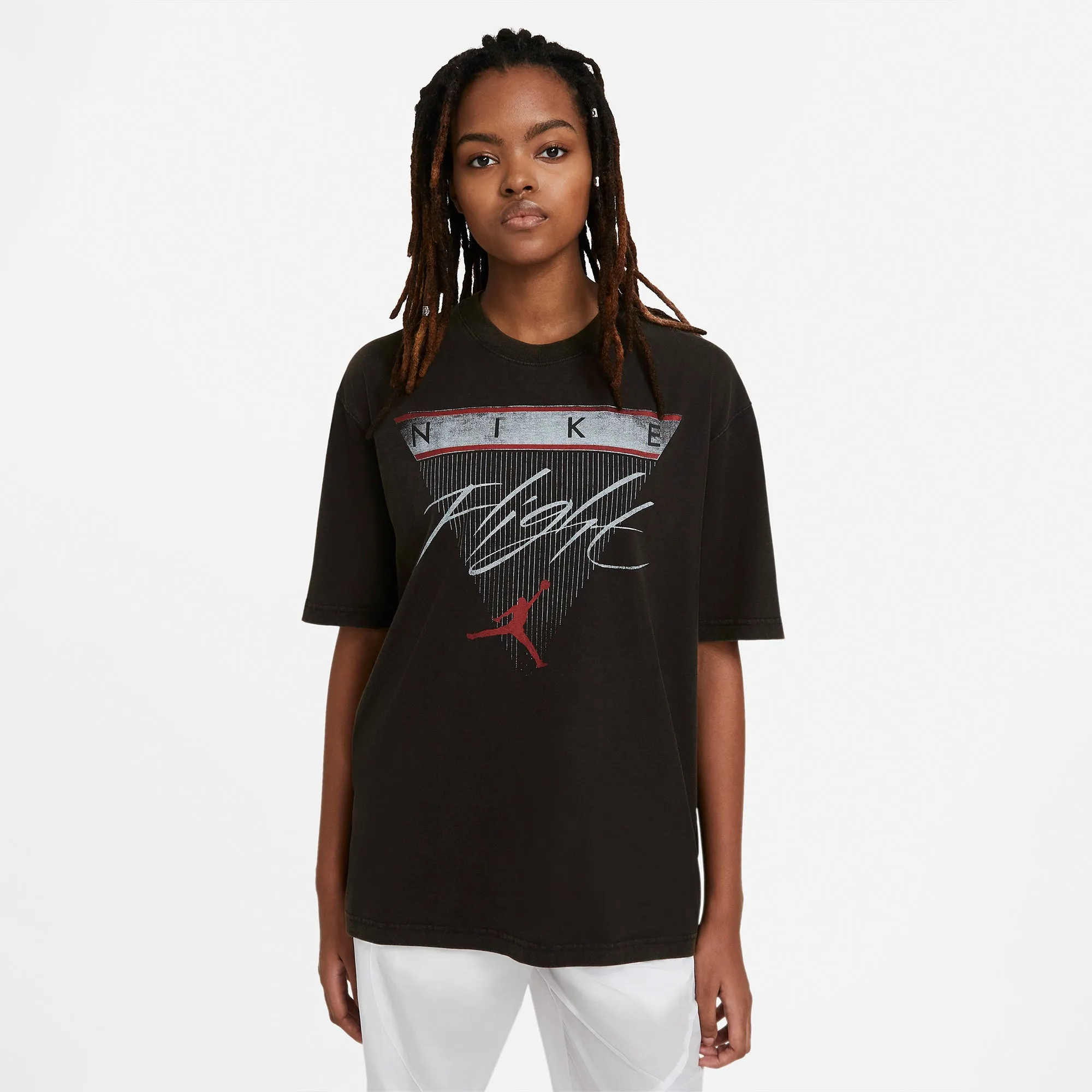 Air Jordan Womens Flight Black T-Shirt