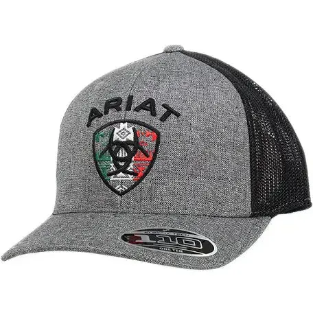 Ariat Mens Flexfit 110 Snapback Mexico Logo Grey