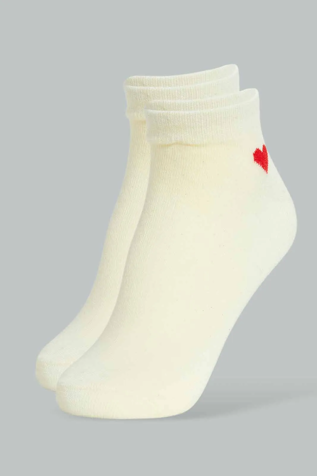 Assorted Heart Ankle Socks For Women (Pack of 5)