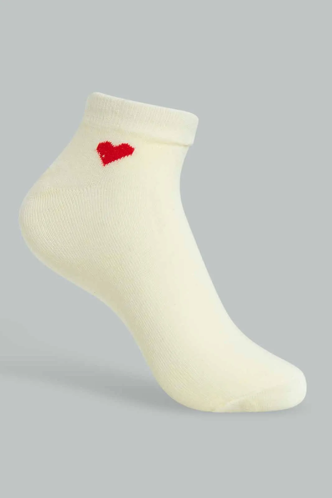 Assorted Heart Ankle Socks For Women (Pack of 5)