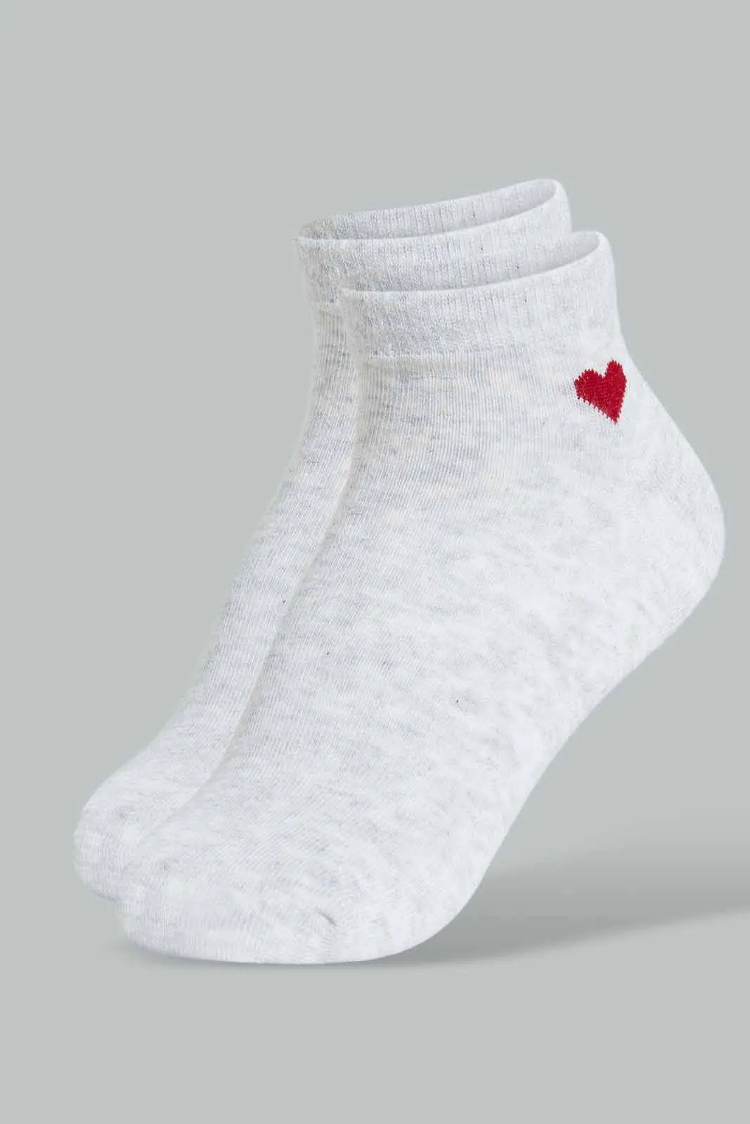 Assorted Heart Ankle Socks For Women (Pack of 5)