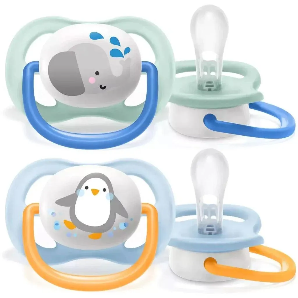 Avent Ultra Air Design Baby Soother (0 - 6months) - Animals