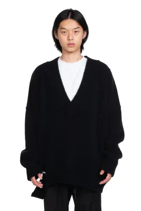 Black Knit Yak Sweater