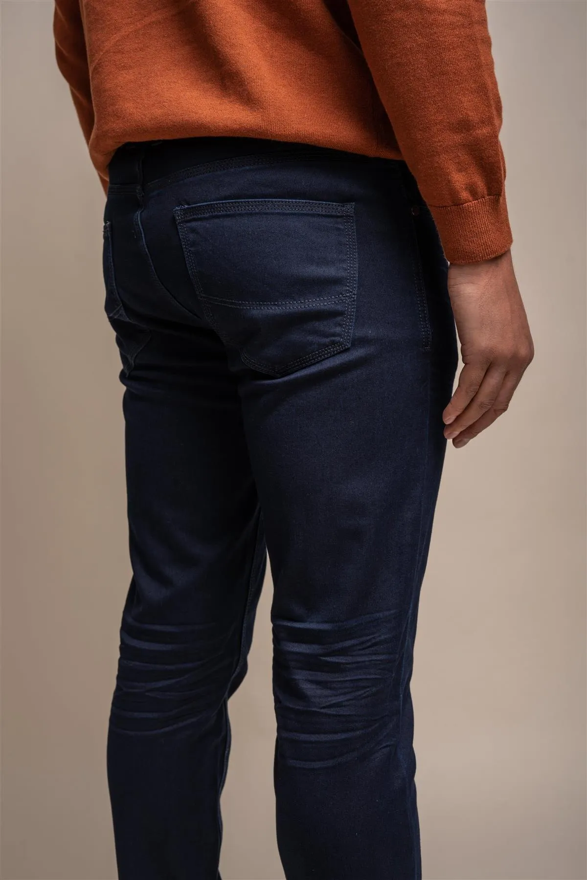 Brad Navy Denim Jeans