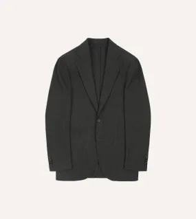 Charcoal Tropical Wool Tailored Jacket