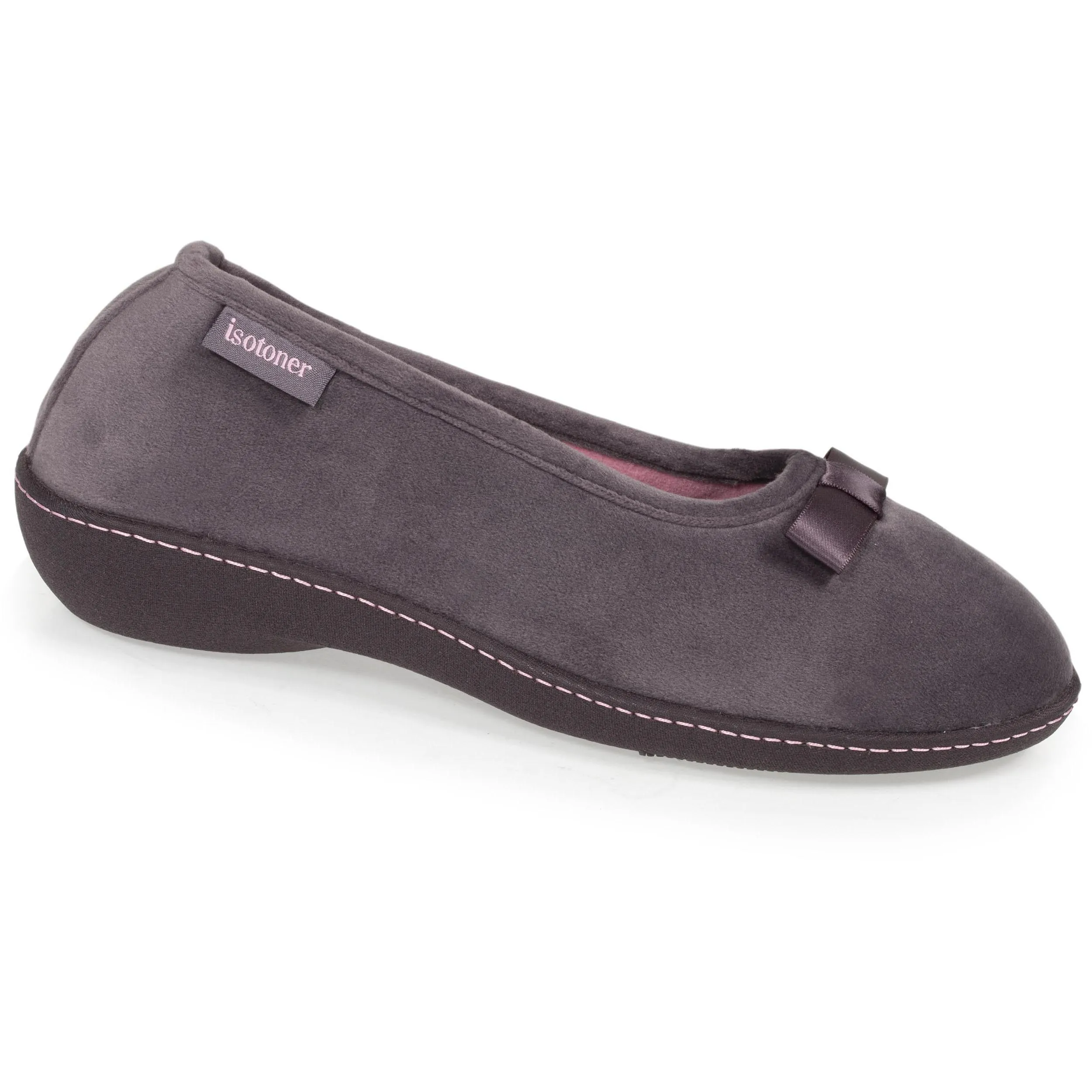 Chaussons ballerines talon Femme  Gris Foncé