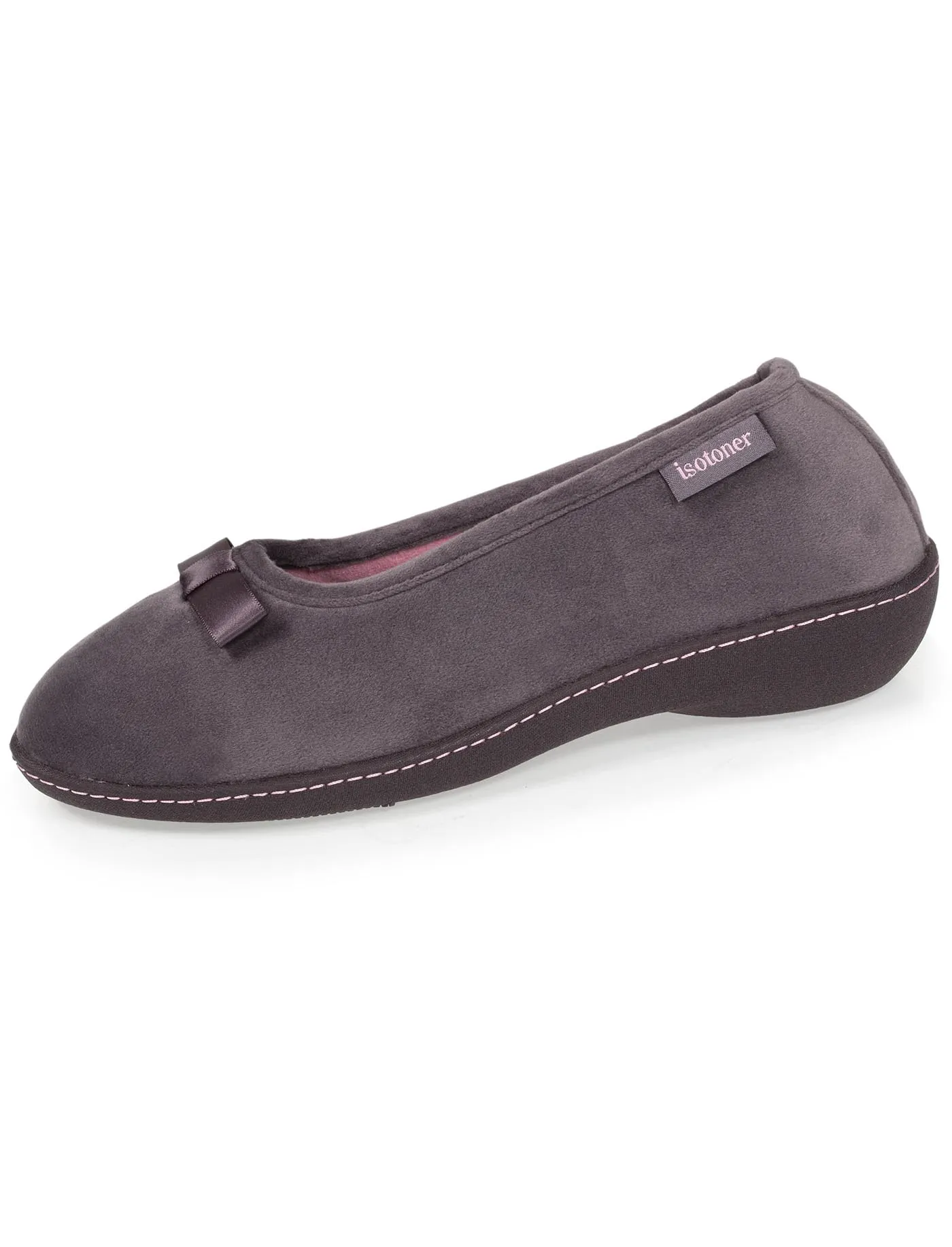 Chaussons ballerines talon Femme  Gris Foncé