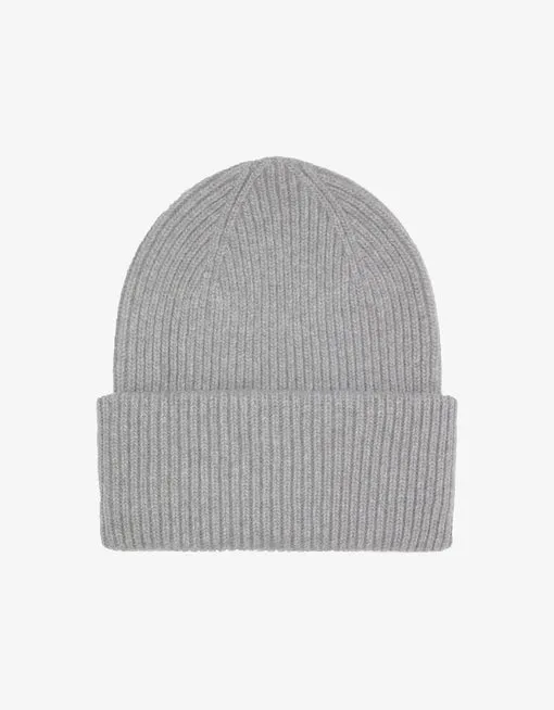 Colorful Merino Wool Hat Heather Grey