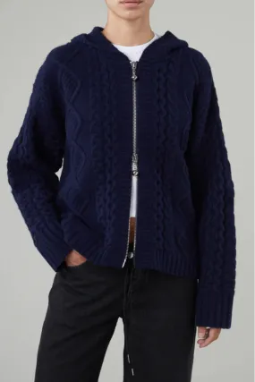 Dakota Zip Sweater - Navy