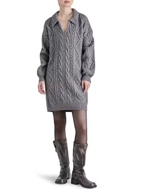 Debbie Sweater Dress, Heather Grey