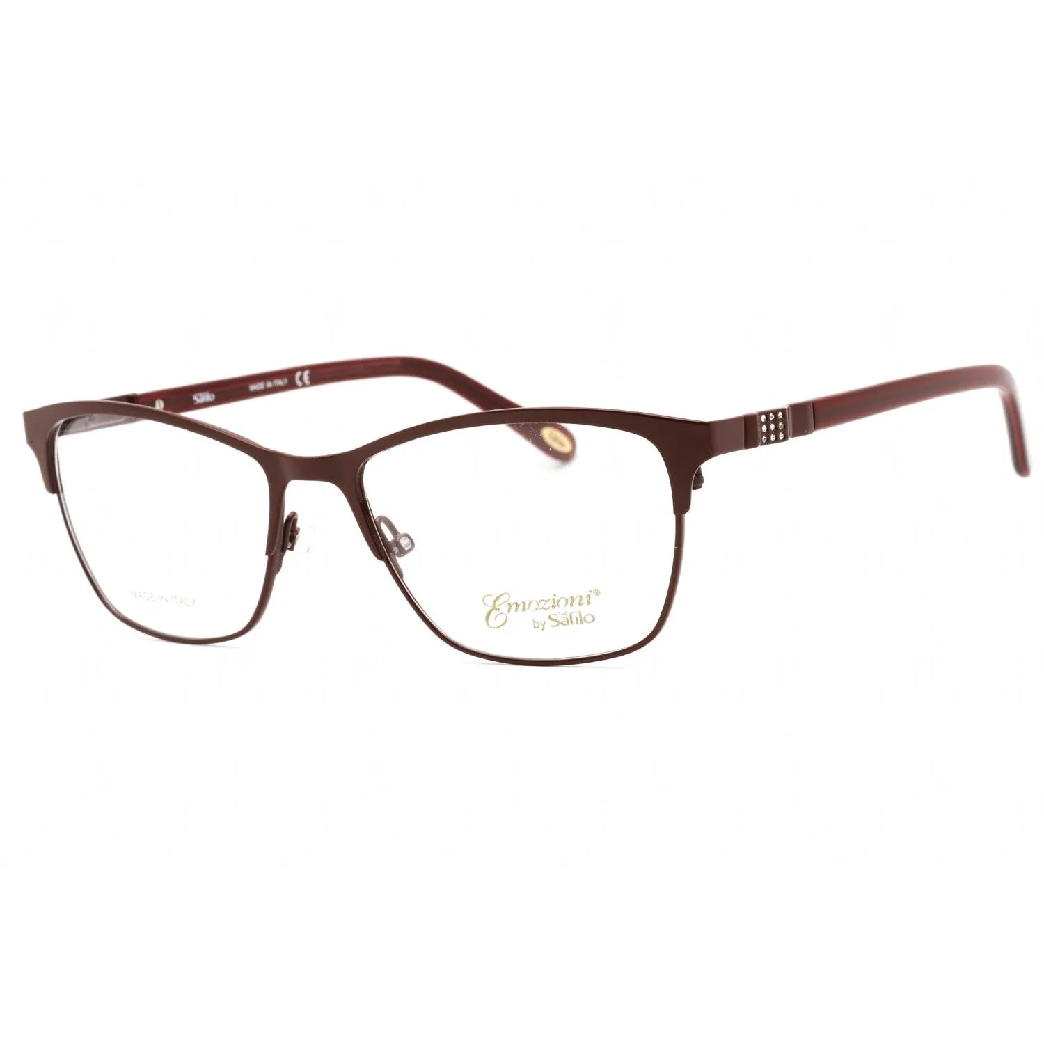 Emozioni EM 4392 Eyeglasses BURGUNDY/Clear demo lens