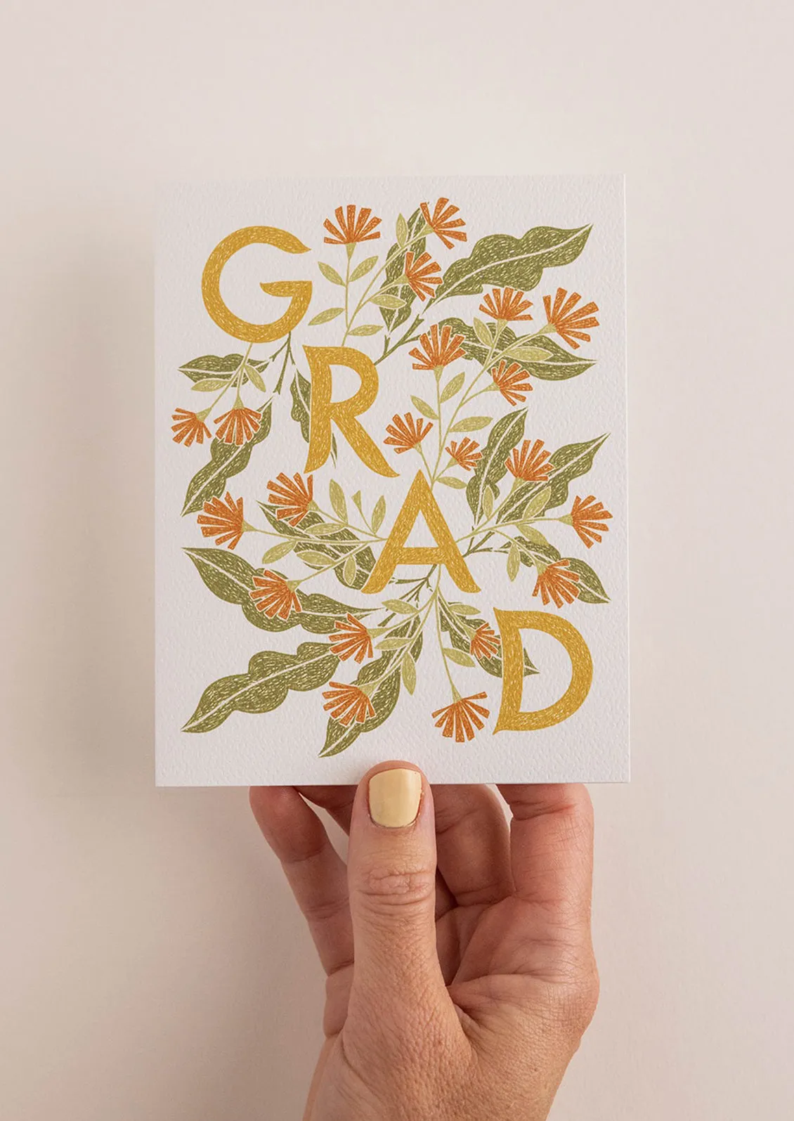 Floral Grad Card