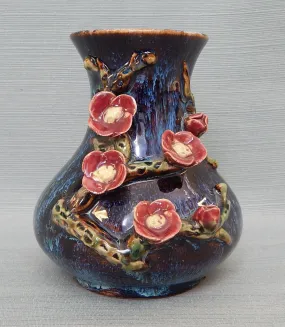 Floral Vine Pottery Vase