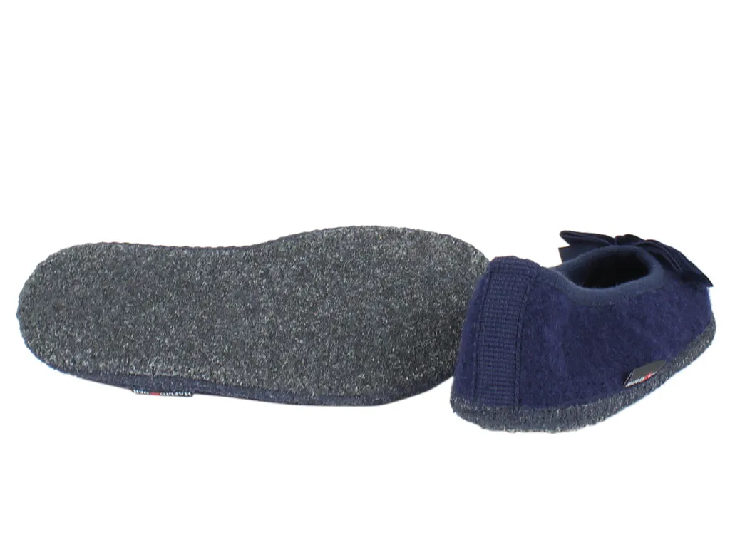 Haflinger Slippers Fiocco Navy