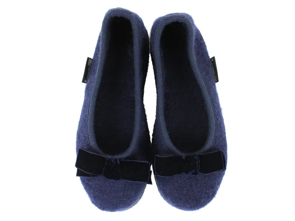 Haflinger Slippers Fiocco Navy