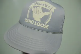 Hawaii Hang Loose Hand Vintage 80's Adjustable Back Snapback Hat