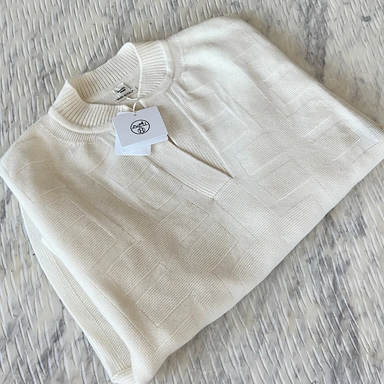 Hermes H V Neck Pullover