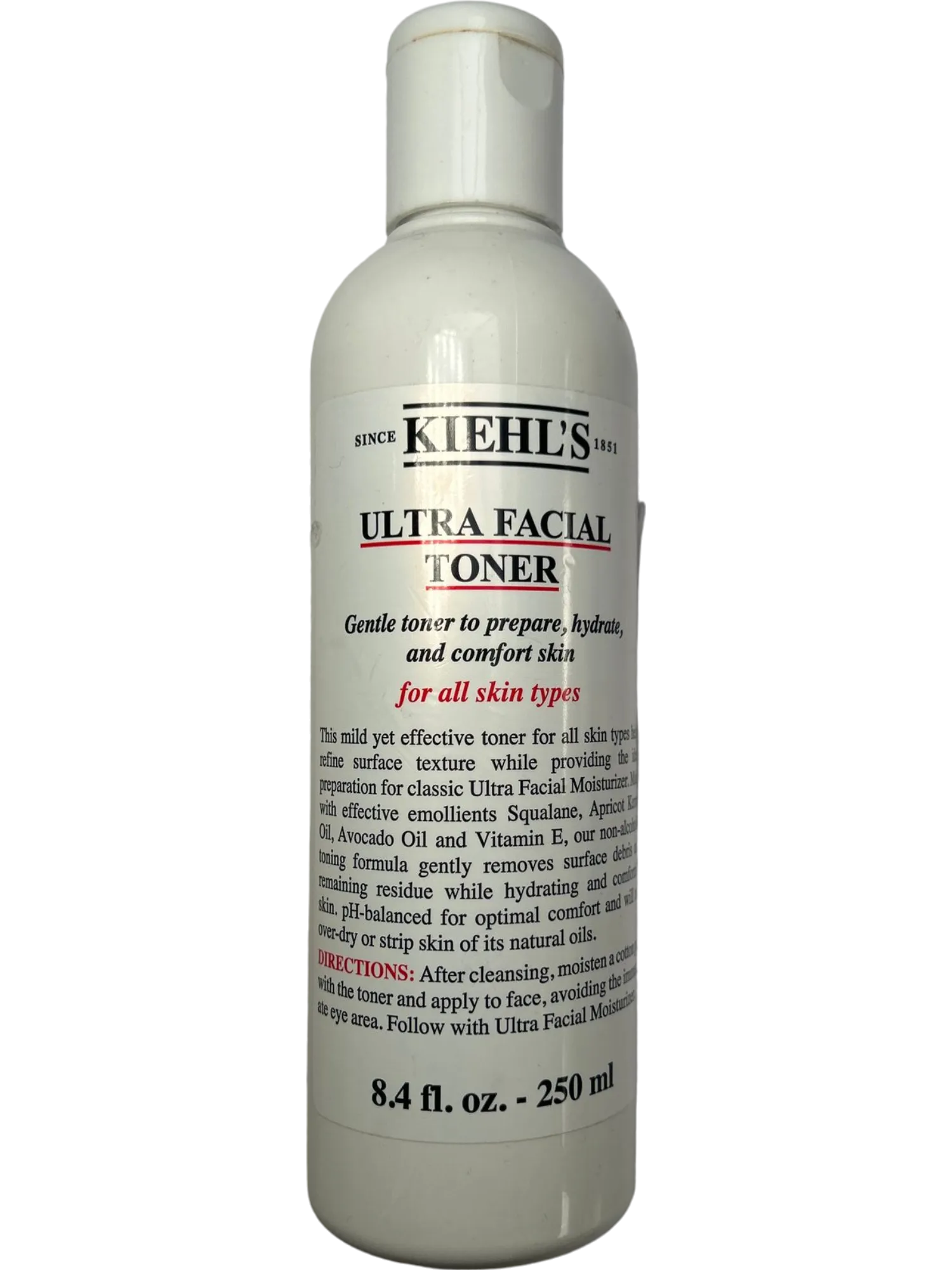 Kiehls Ultra Facial Toner for All Skin Types Black 8.4 Oz Toner