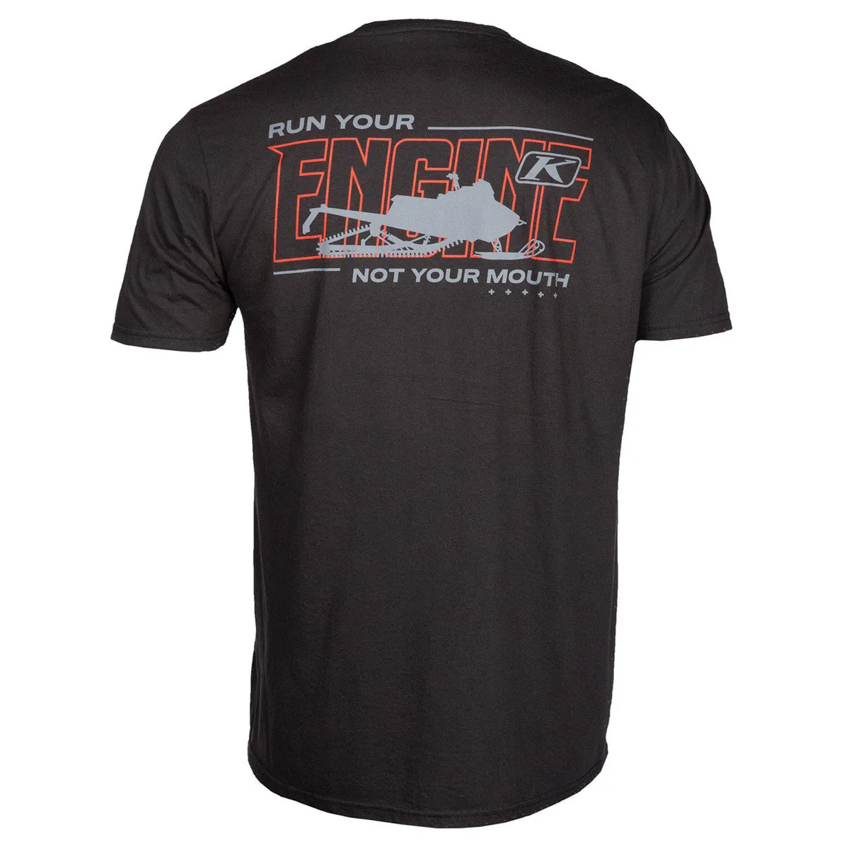 Klim Men's Run Your Engine Tee Black/High Risk Red