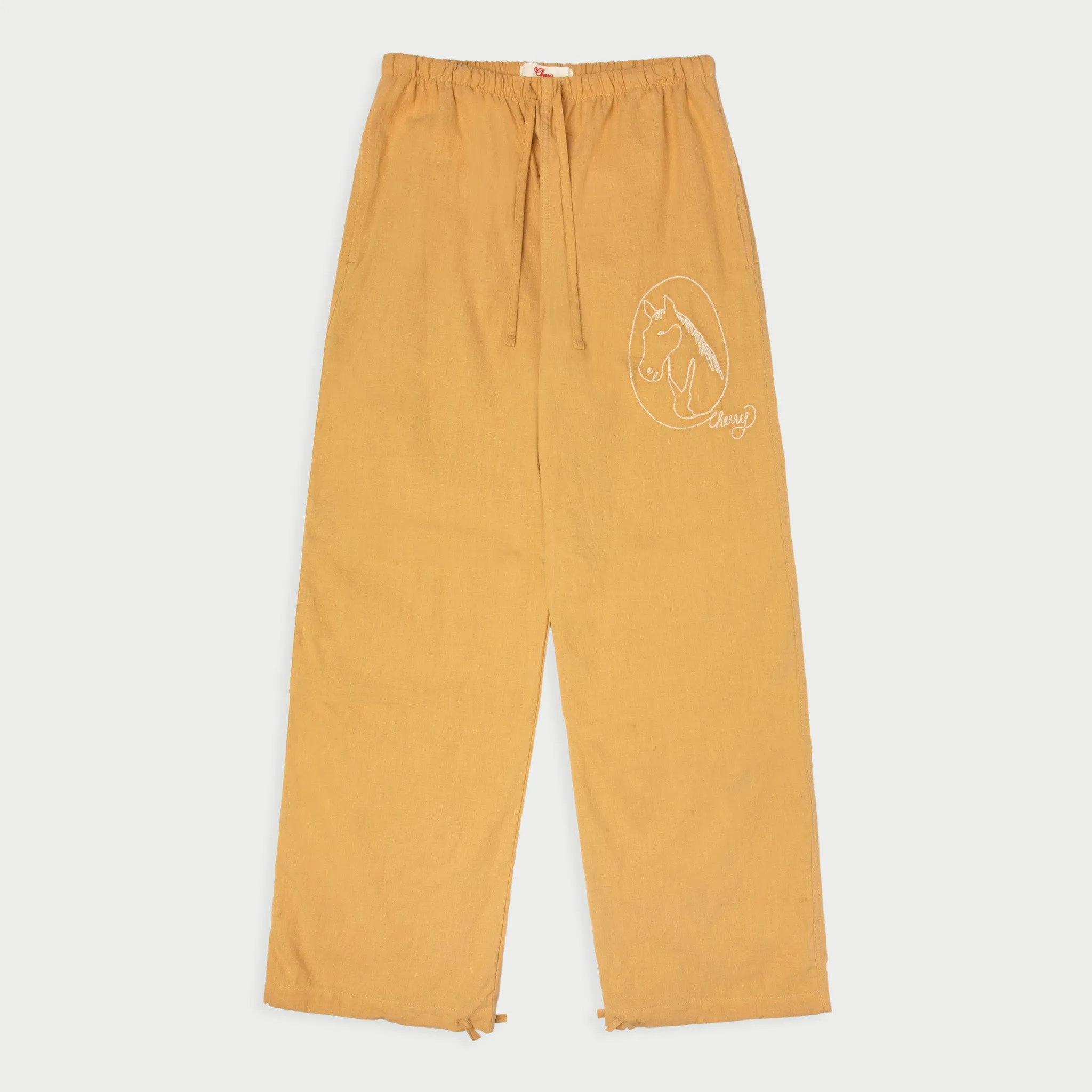 Linen Beach Pant (Mustard)