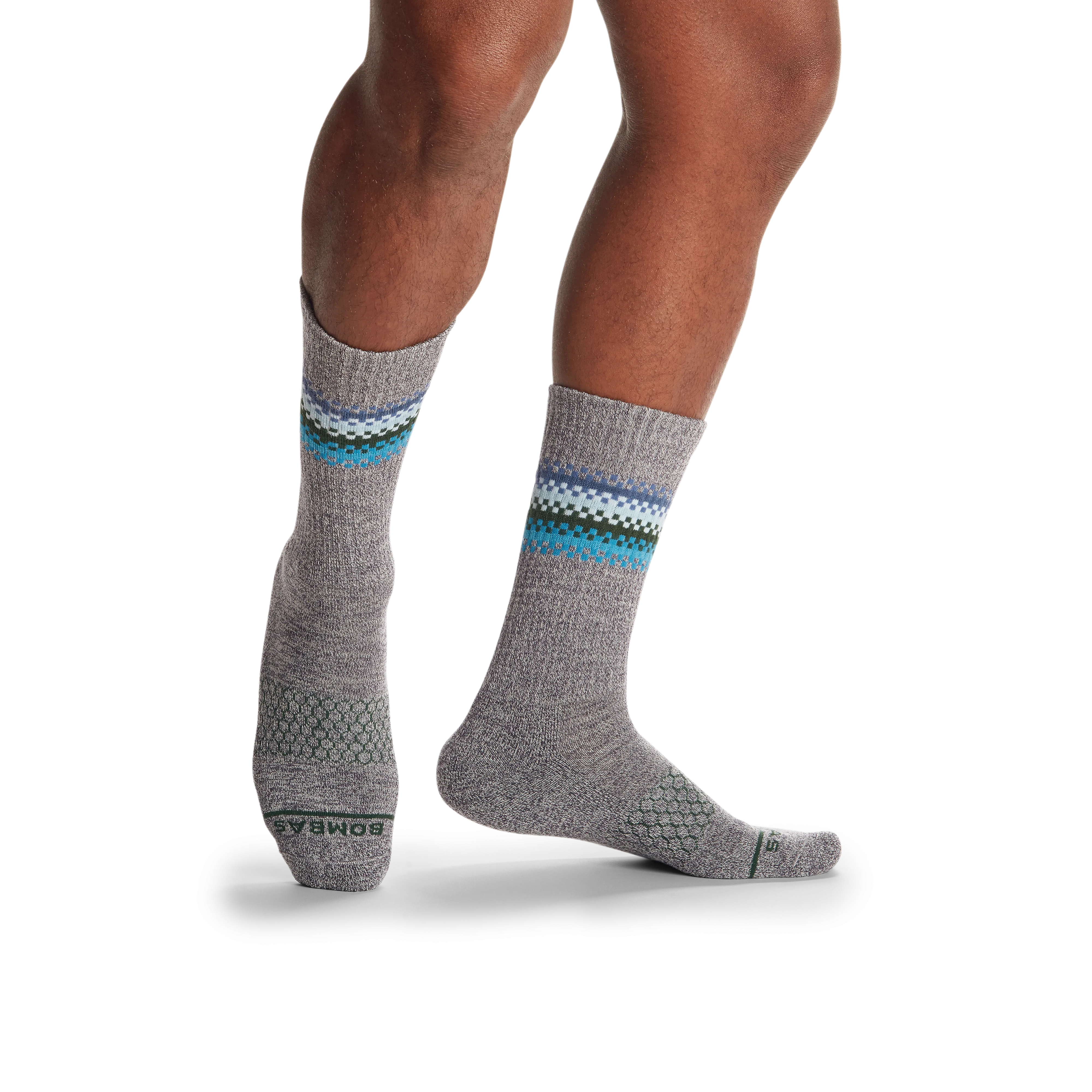 Men's Merino Wool Blend Calf Sock 8-Pack