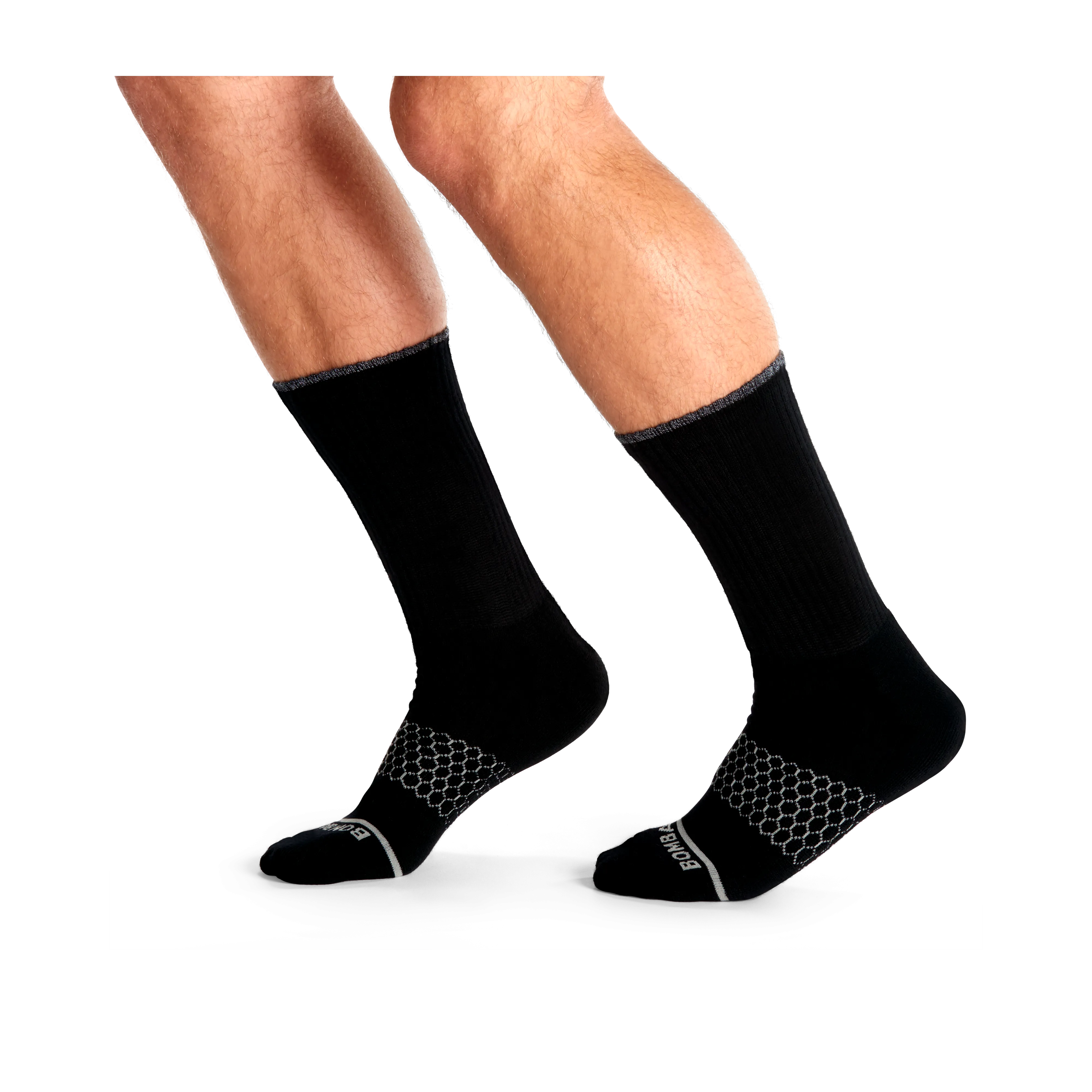 Men's Merino Wool Blend Calf Sock 8-Pack