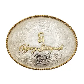 Montana Silversmiths Calgary Stampede Silver & Gold Oval Buckle