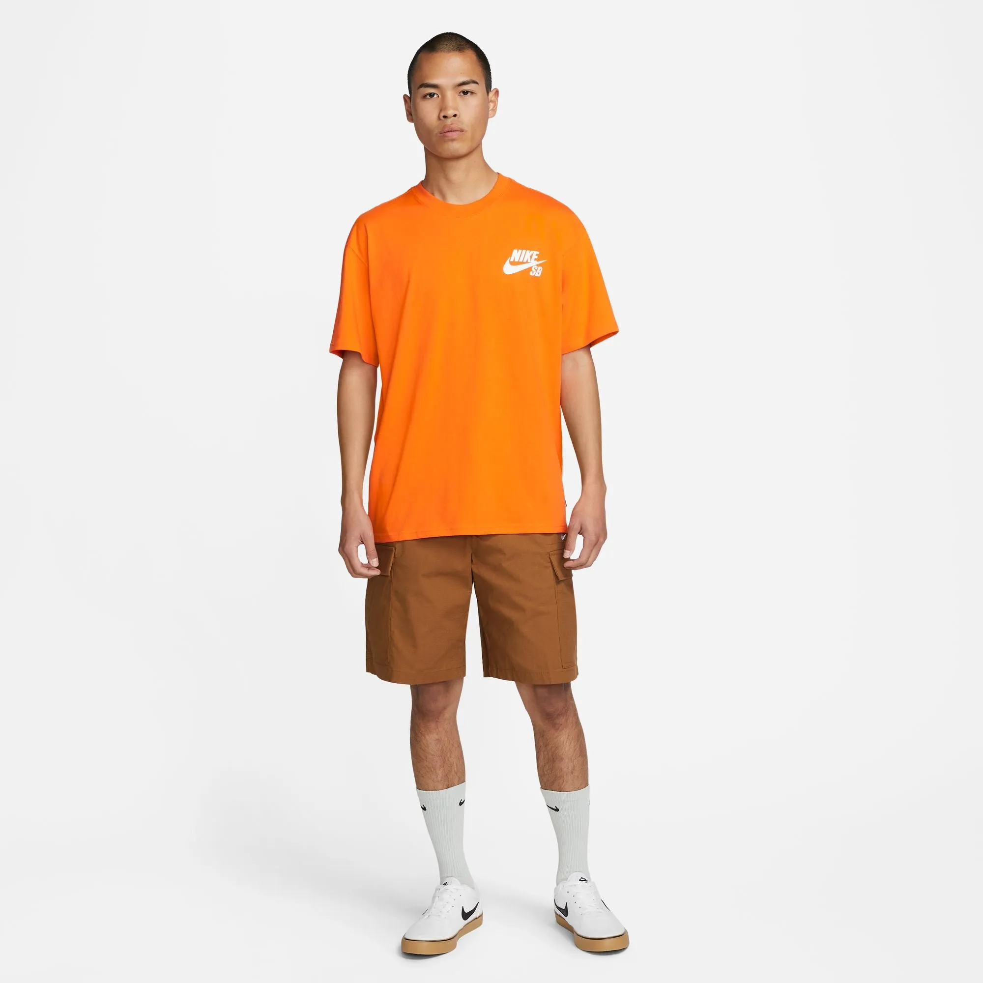 Nike SB Skate Logo Tee Safety Orange