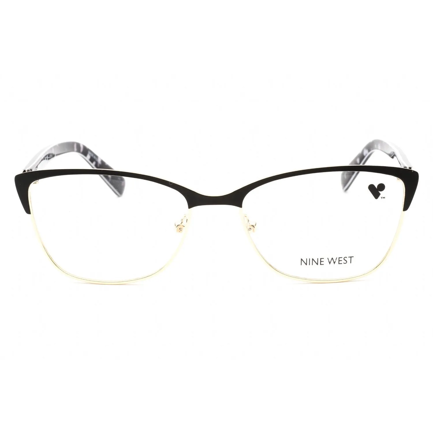 Nine West NW8011 Eyeglasses Satin Sold Black / Clear Lens