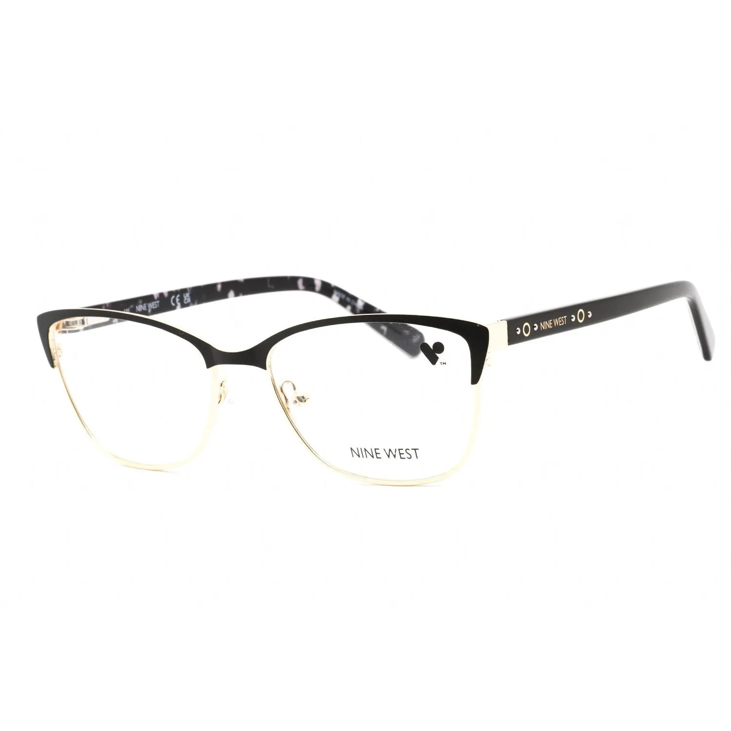 Nine West NW8011 Eyeglasses Satin Sold Black / Clear Lens