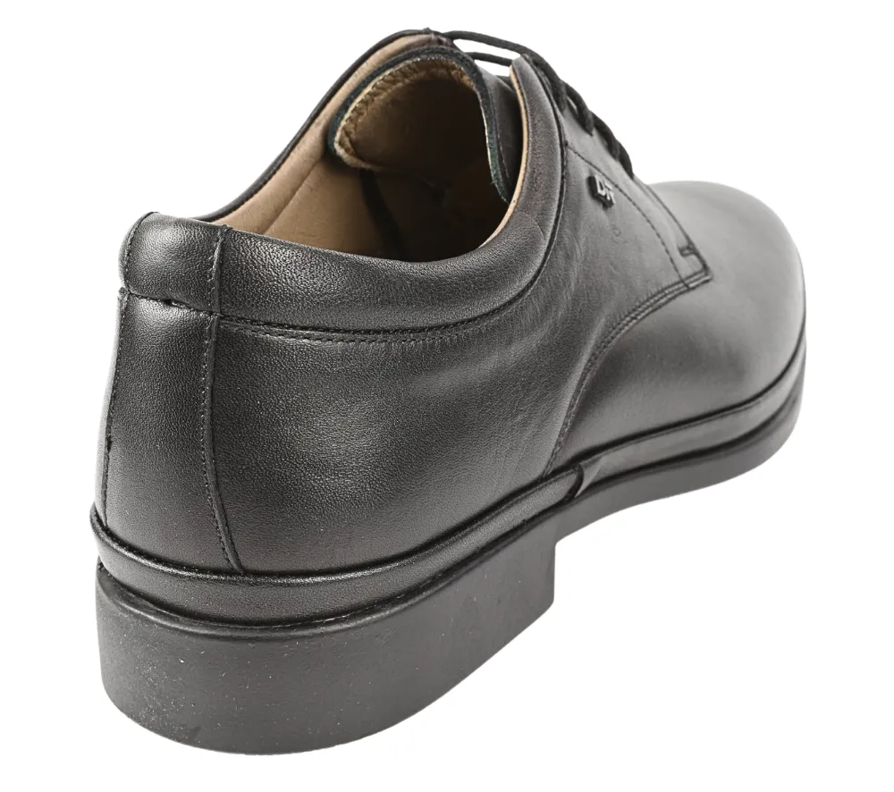 Pantofi casual, barbati, GORETTI, B25-2023 negru, piele naturala