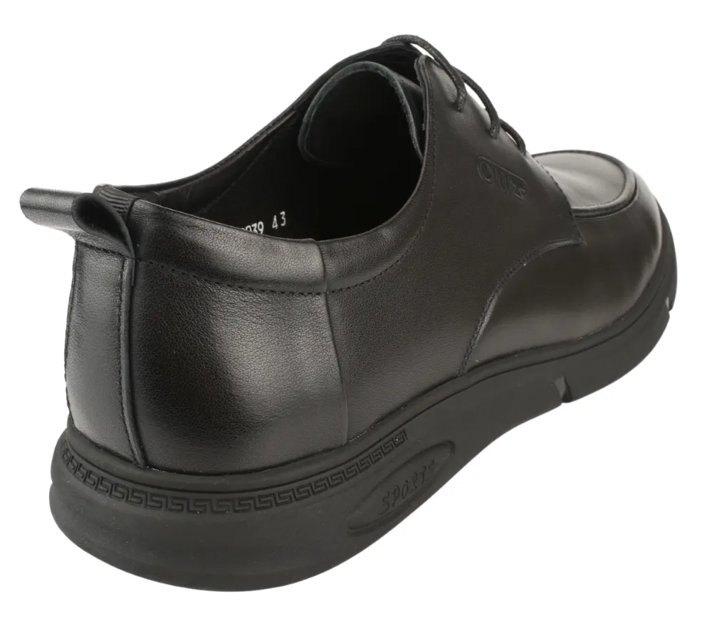 Pantofi casual, barbati, OTTER, RE20039 negru, piele naturala