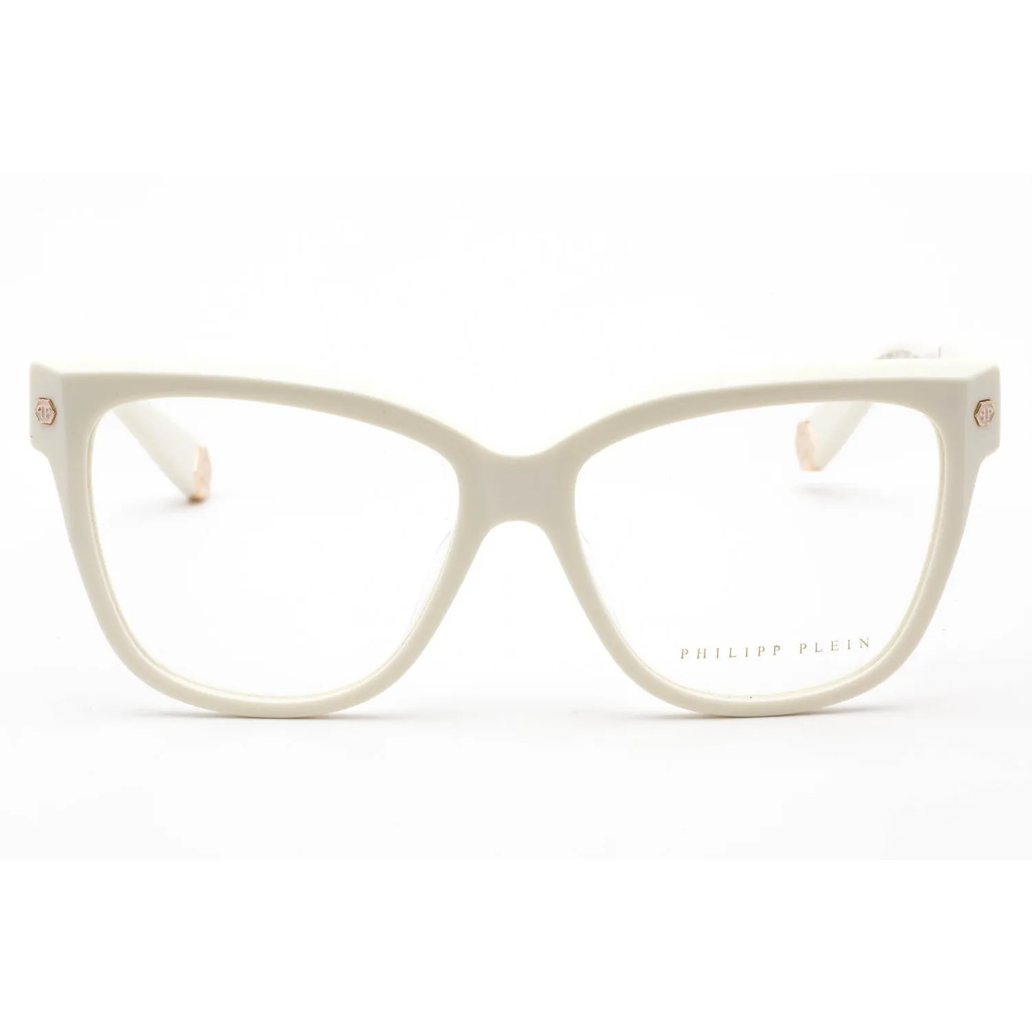 Philipp Plein VPP051M Eyeglasses Shiny Cream / Clear Lens