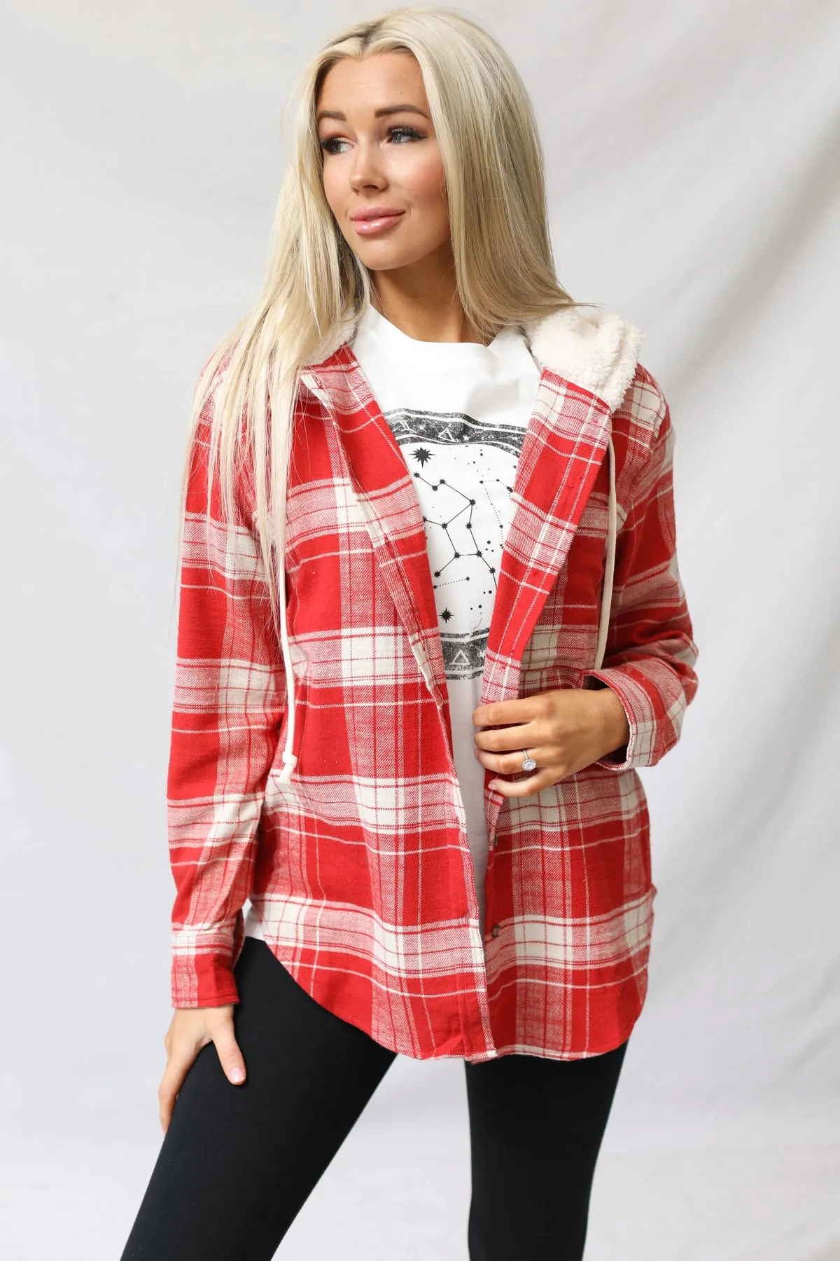 Plaid Flannel With Hoodie