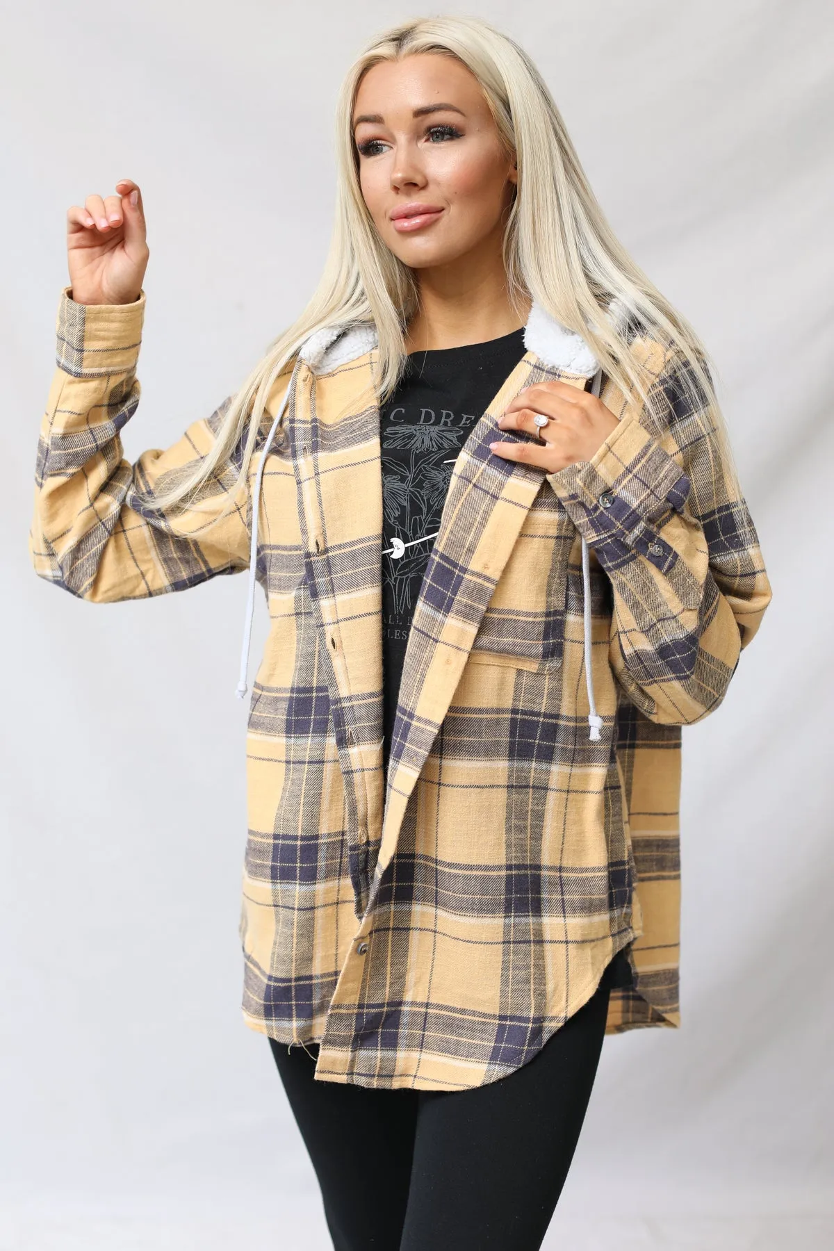 Plaid Flannel With Hoodie