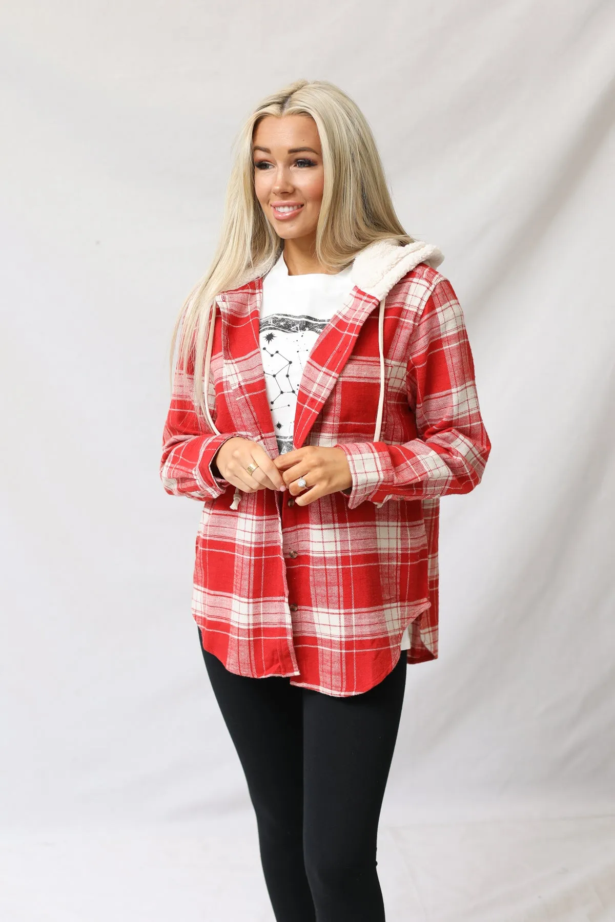 Plaid Flannel With Hoodie