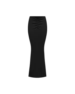 Ruched Maxi Skirt