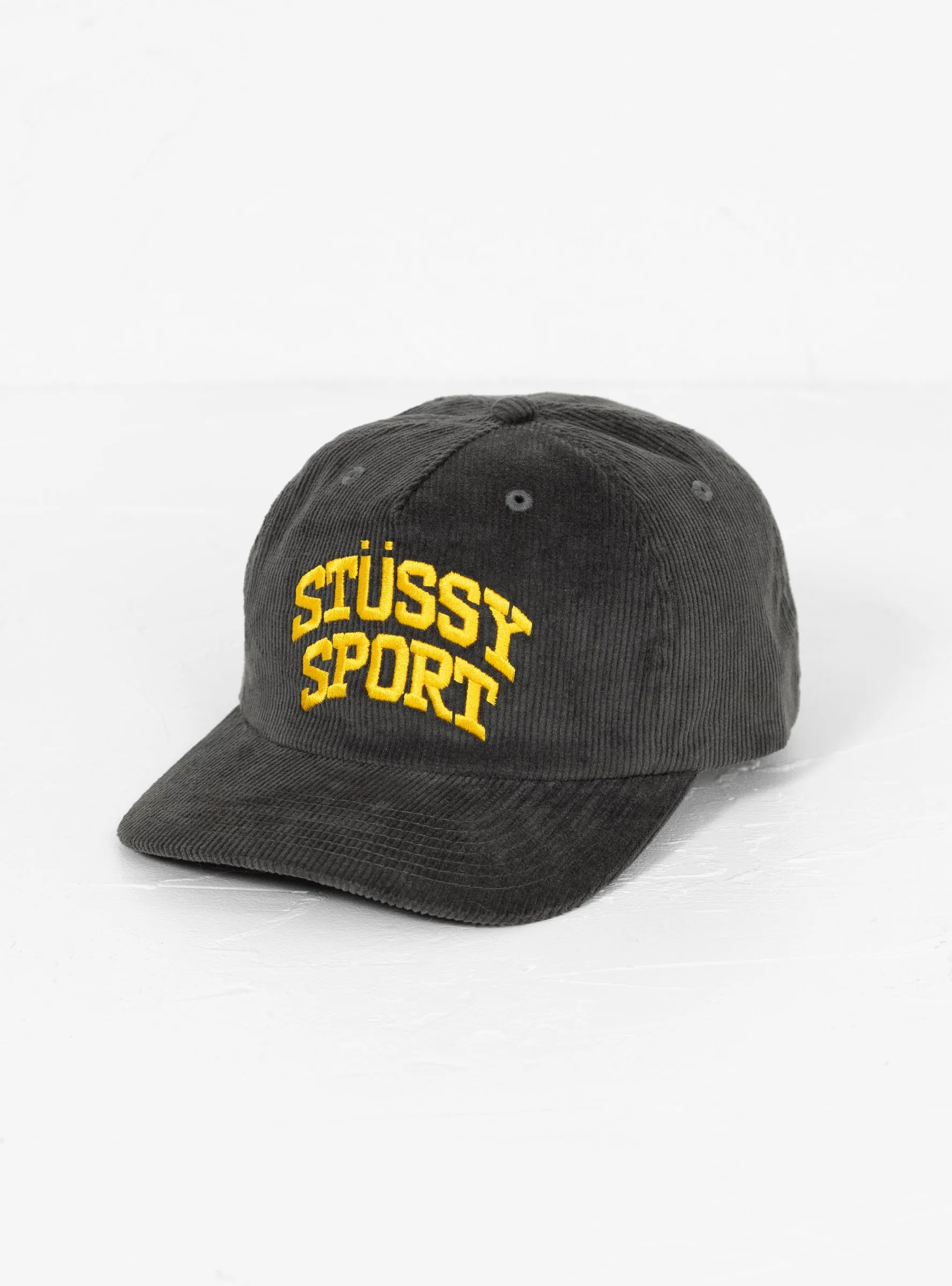 Sport Arch Cord Strapback Cap Charcoal