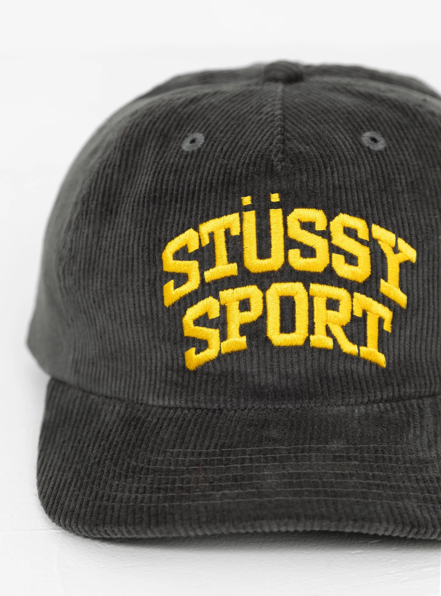 Sport Arch Cord Strapback Cap Charcoal