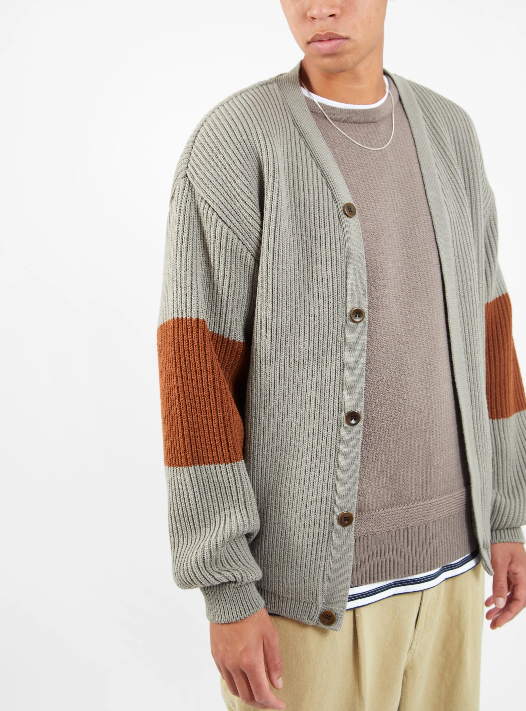 Sports Merino Wool Cardigan Slate