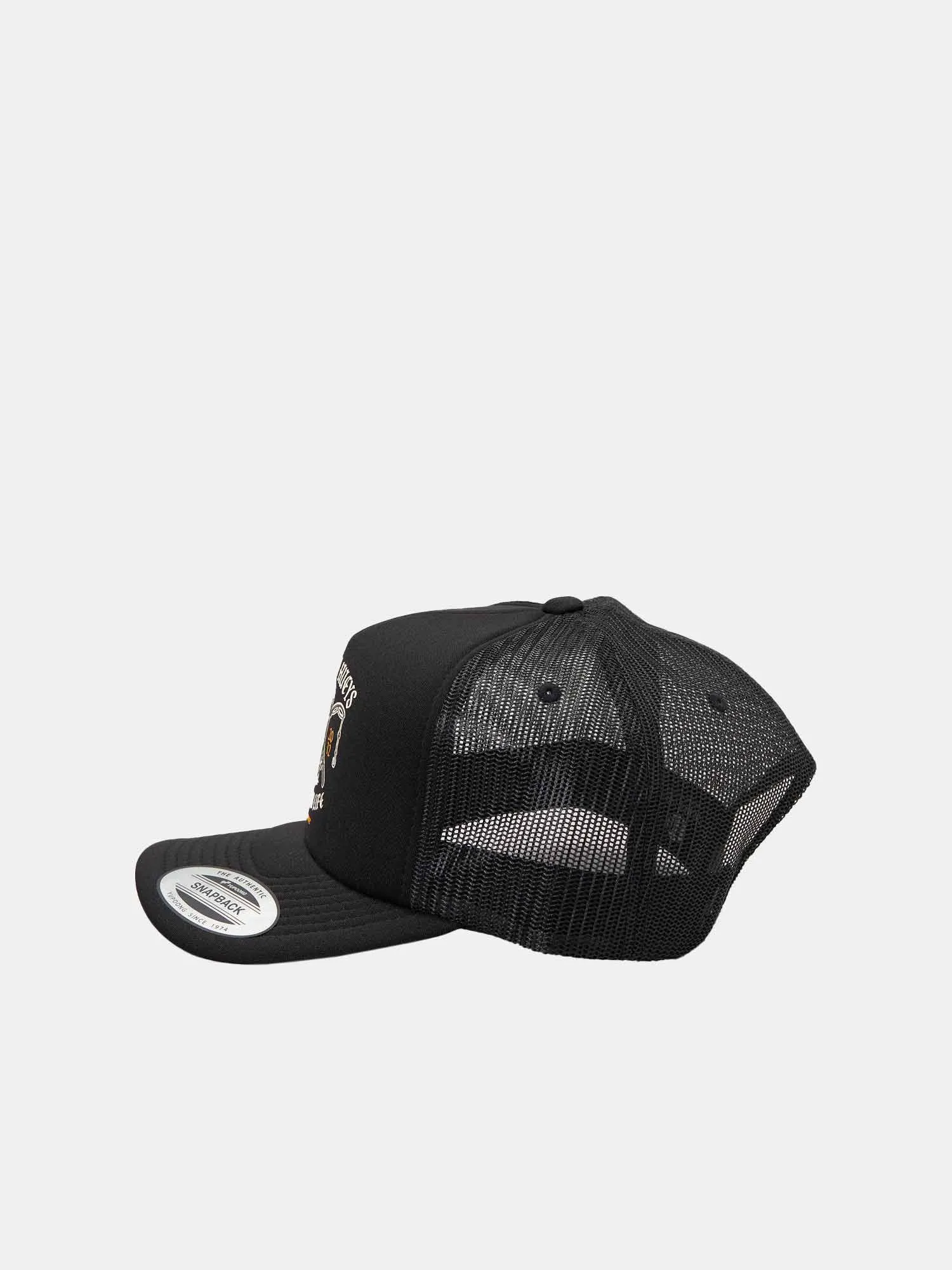 The Mad Hueys Still Hooked For Life Foam Trucker - Black