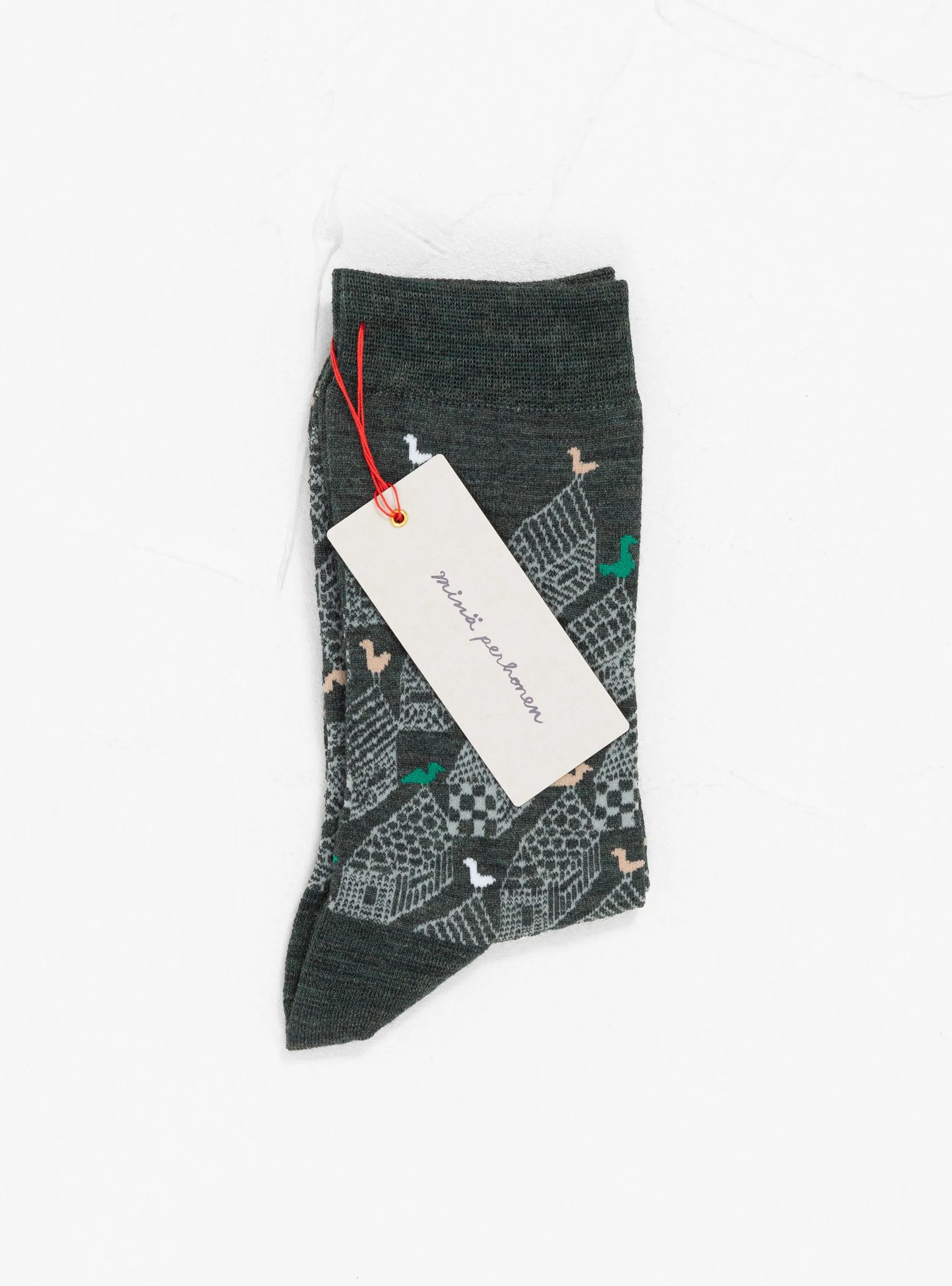 Village Socks Dark Green