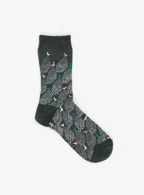 Village Socks Dark Green