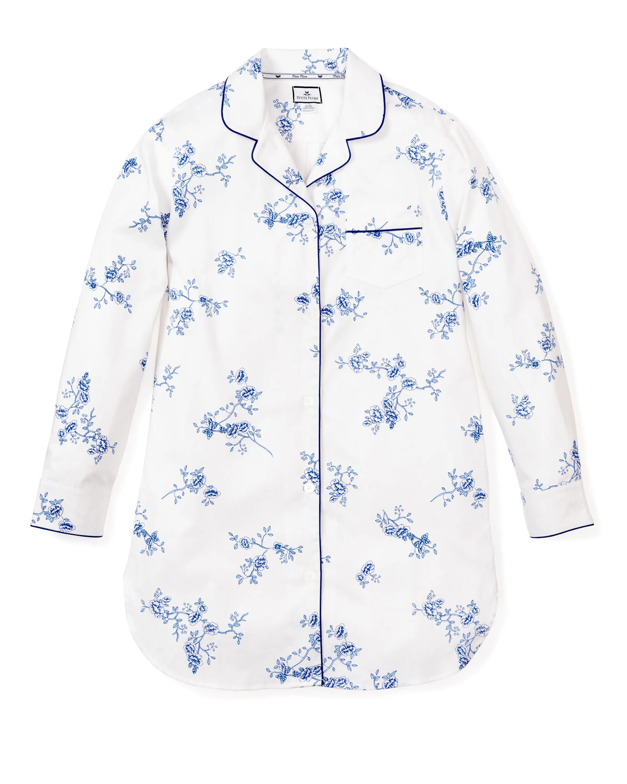 Women's Indigo Floral Nightshirt